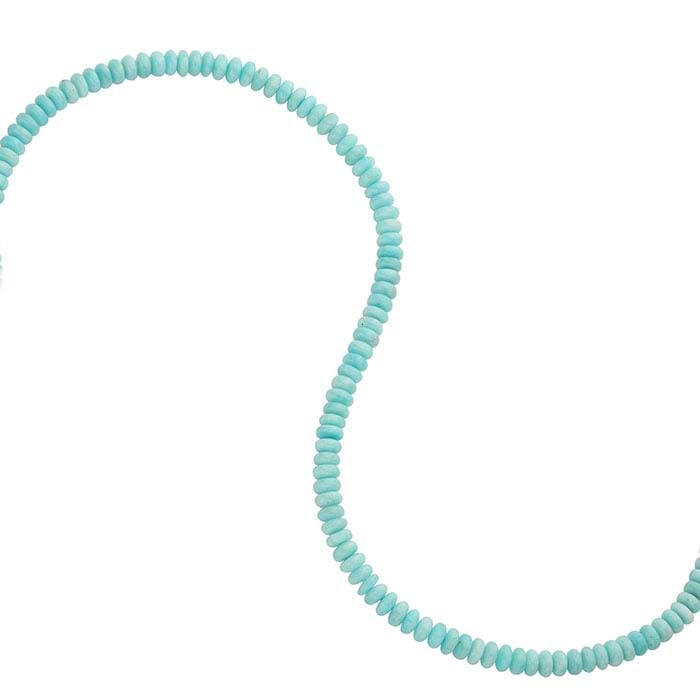 Amazonite 6 x 4mm Roundel Bead Strand