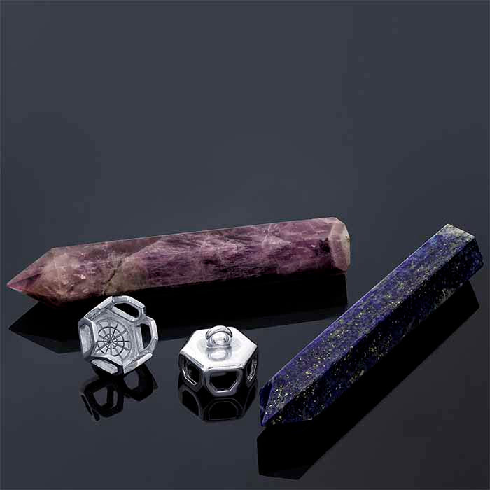 Black Onyx 30 x 8mm Single-Point Crystal