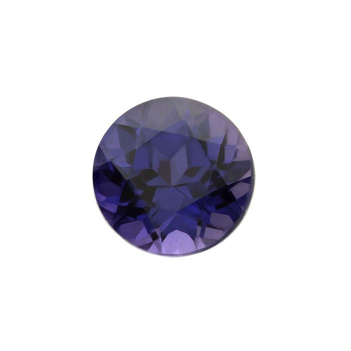 Simulated Amethyst 5mm Round Faceted Gemstone