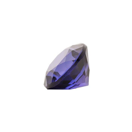 Simulierter Amethyst 8mm runder facettierter Edelstein