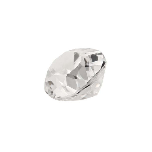 Im Labor gezüchteter weißer Saphir 7 x 5mm oval facettierter Edelstein
