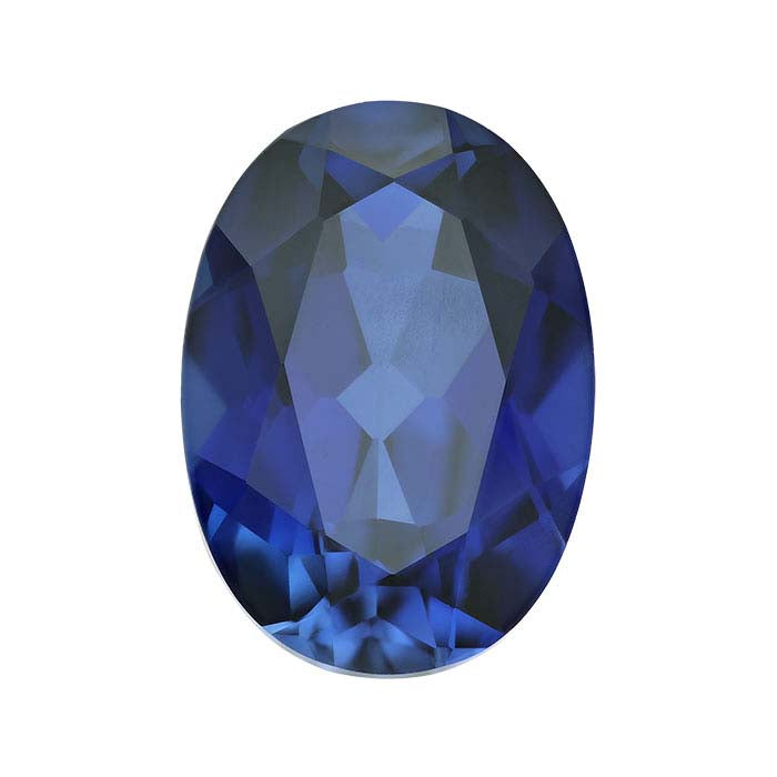Lab-Grown Sapphire 14 x 10mm Oval Faceted Gemstone