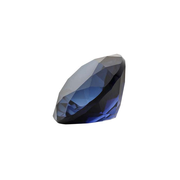 Lab-Grown Sapphire 10mm Round Faceted Gemstone