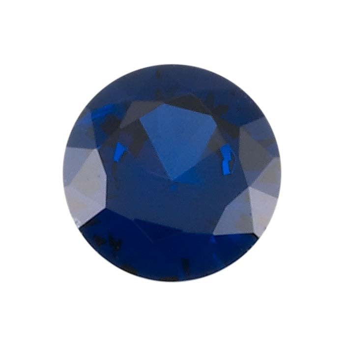 Lab-Grown Sapphire 3.5mm Round Faceted Gemstone