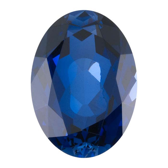 Lab-Grown Sapphire 8 x 6mm Oval Faceted Gemstone