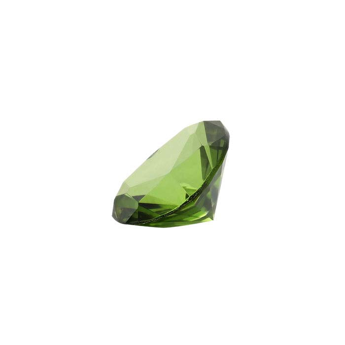 Simulated Peridot 4mm Heart Faceted Gemstone
