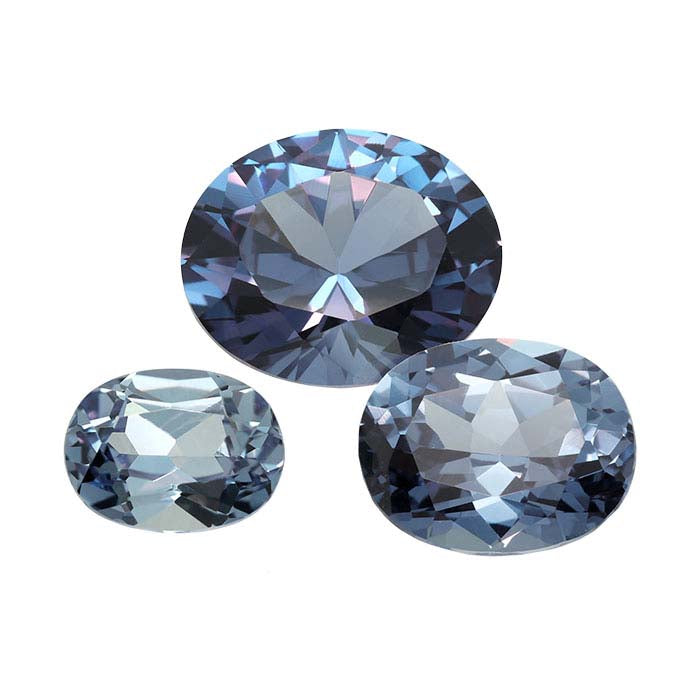 Simulated Alexandrite Oval Faceted Gemstone