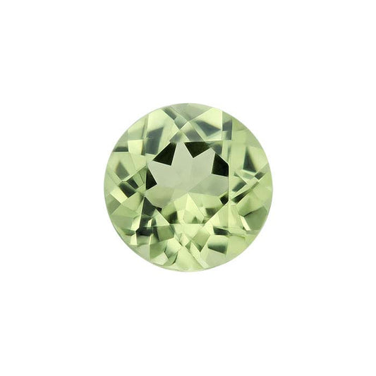 Simulated Peridot 4mm Round Faceted Gemstone