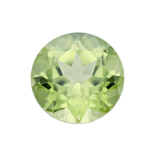 Simulated Peridot 8mm Round Faceted Gemstone