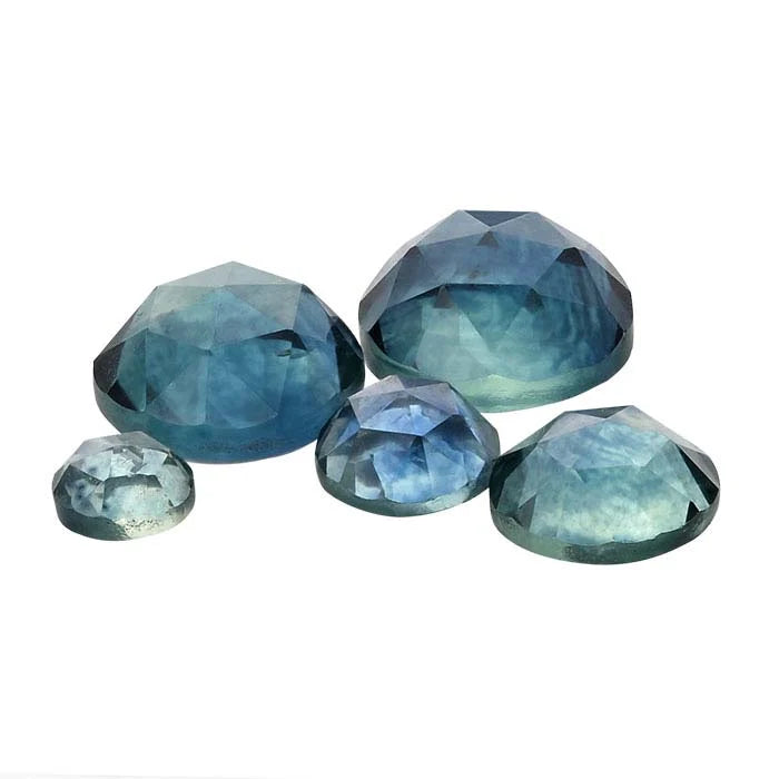 American Mined™ Montana Sapphire™ Round Rose-Cut Cabochon