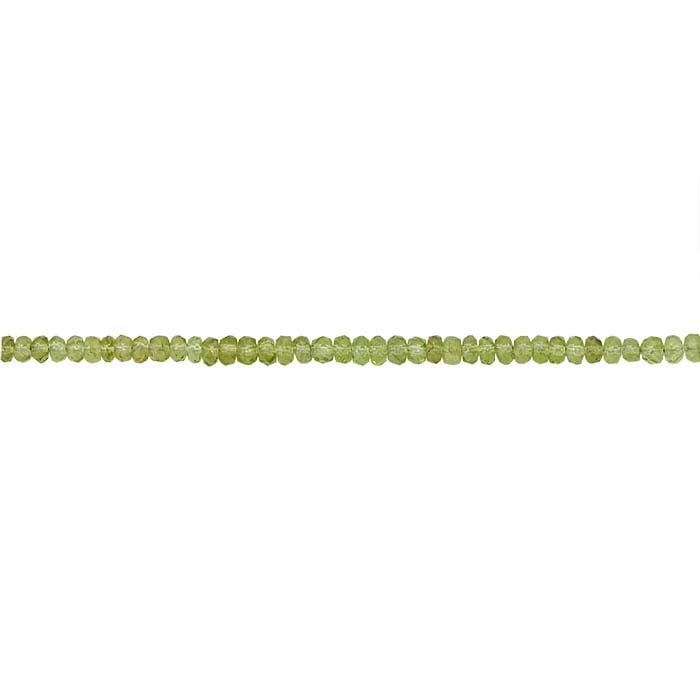 American Mined™ Arizona Peridot 2.8–3.2mm Round Bead Strand