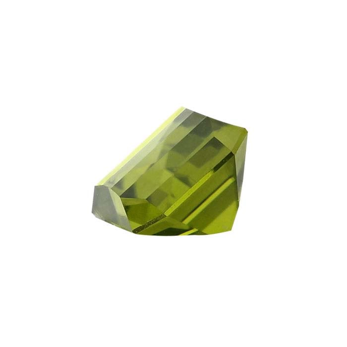 American Mined™ Arizona Peridot 7 x Barrel-Cut Octagon Faceted Stone