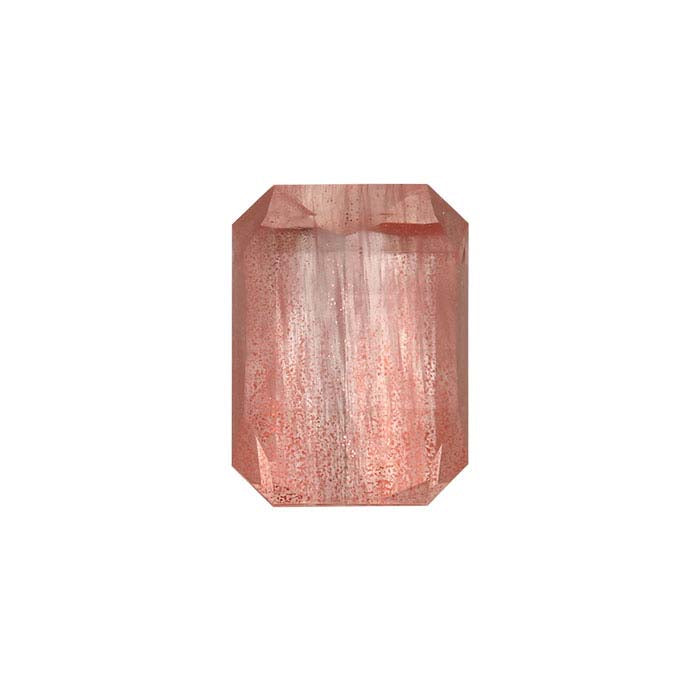 American Mined™ Oregon Schiller Sunstone™ 7 x 5mm Barrel-Cut Emerald-Cut Faceted Gemstone