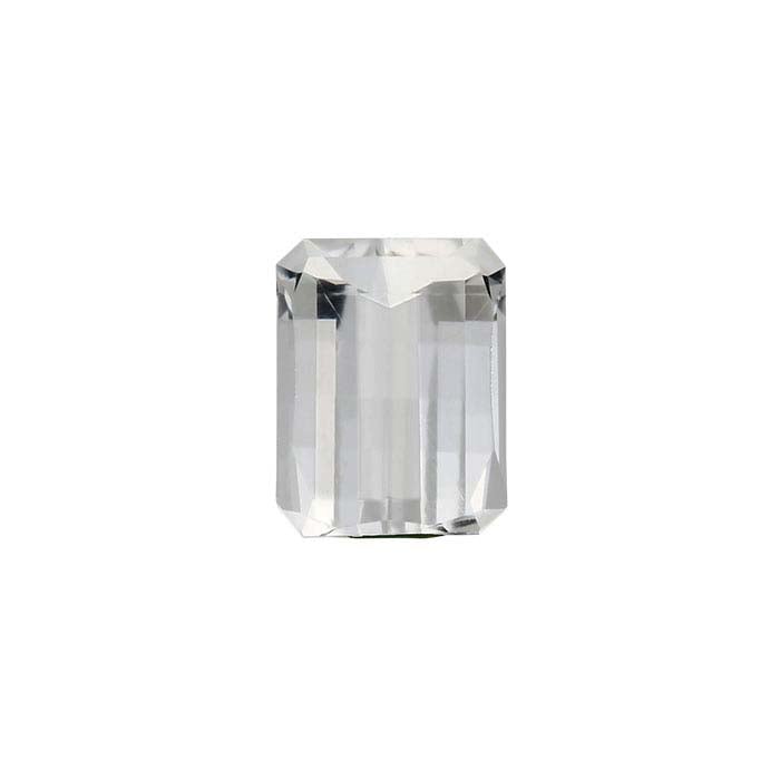 American Mined™ Arkansas Ice Quartz™ Barrel-Cut Emerald-Cut Faceted Gemstone