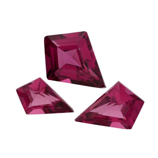 Rhodolite Garnet Kite Faceted Gemstone