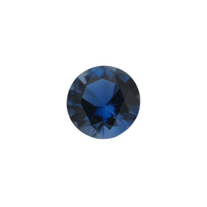 London-Blue Topaz Round Precision-Cut Faceted Gemstones, AAA-Grade