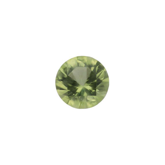 Peridot 2mm Round Precision-Cut Faceted Gemstone, AAA-Grade