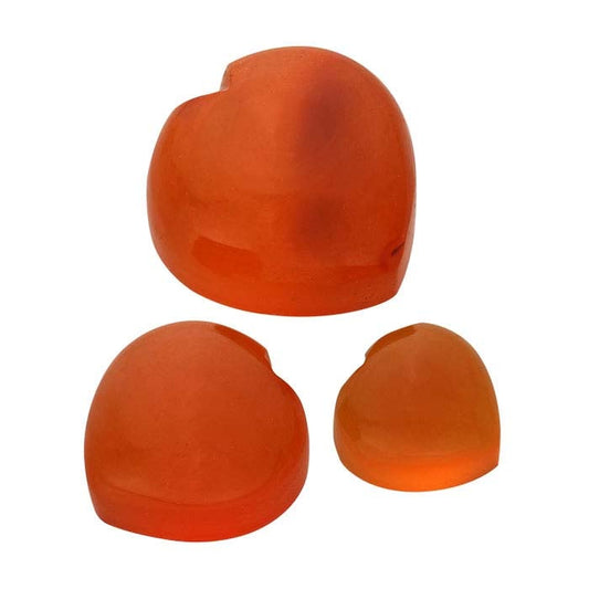 Carnelian 8mm Heart Cabochon
