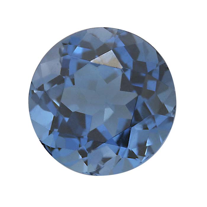 London-Blue Topaz Round Faceted Gemstones, AA-Grade