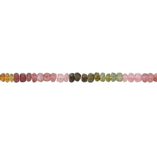 Tourmaline 4mm Button Bead Strand