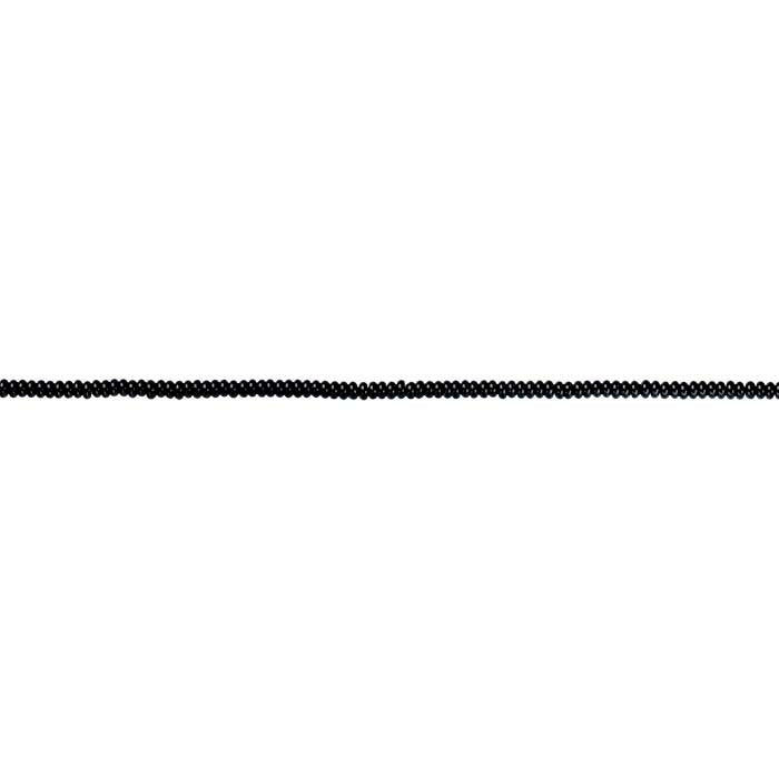 Black Onyx 4mm Abacus Bead Strand
