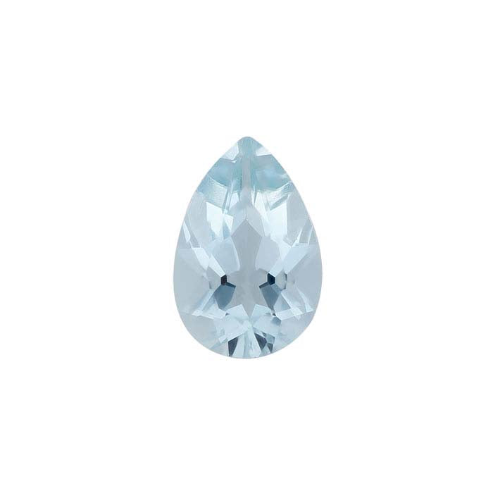 Aquamarine Pear Faceted Gemstones, AA-Grade