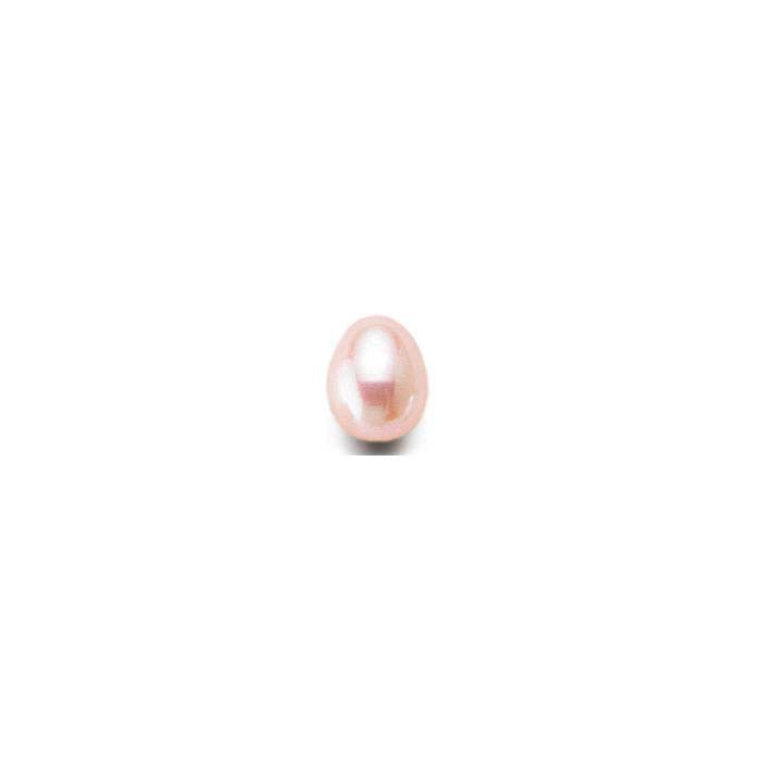 Freshwater Cultured Half-Drilled 8–8.5mm Drop Pearl, Peach, A-Grade