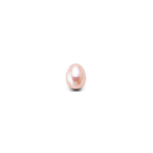 Freshwater Cultured Half-Drilled 8–8.5mm Drop Pearl, Peach, A-Grade