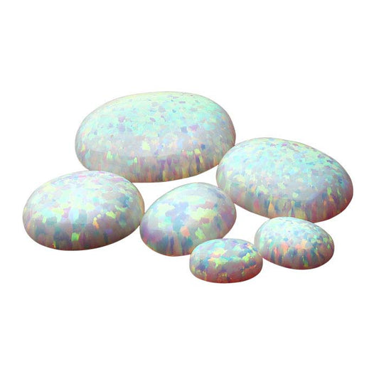 Simulated Opal 16 x 12mm Oval Cabochon