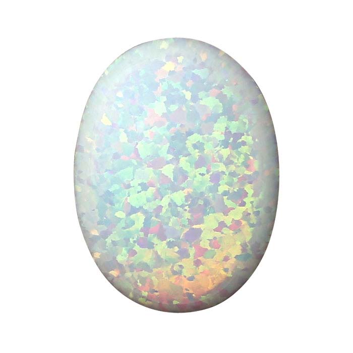Simulated Opal 16 x 12mm Oval Cabochon