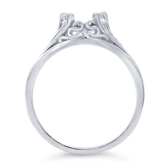 Sterling Silver Oval Ring Mounting