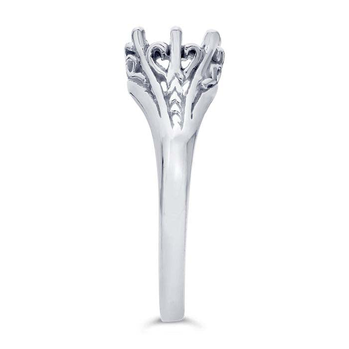 Sterling Silver Oval Ring Mounting