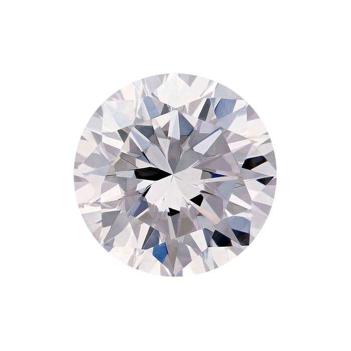 CZ 5mm Round Machine-Cut Faceted Gemstone
