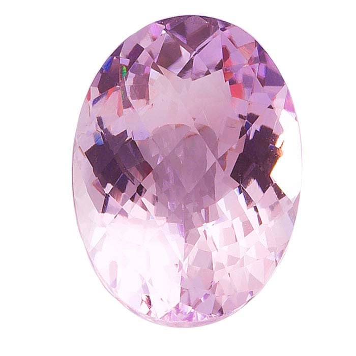 Pink Amethyst Oval Checkerboard Faceted Gemstones, AA-Grade