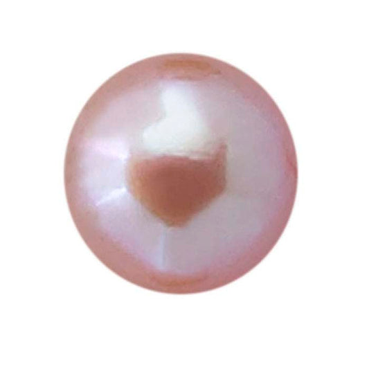 Gėlavandenė kultivuota pusiau gręžta 4 mm apvali perla, natūrali rožinė, A klasė