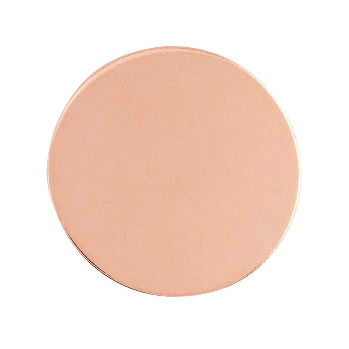 14/20 Rose Gold-Filled 25.4mm Disc, 0.81mm, 1/2-Hard