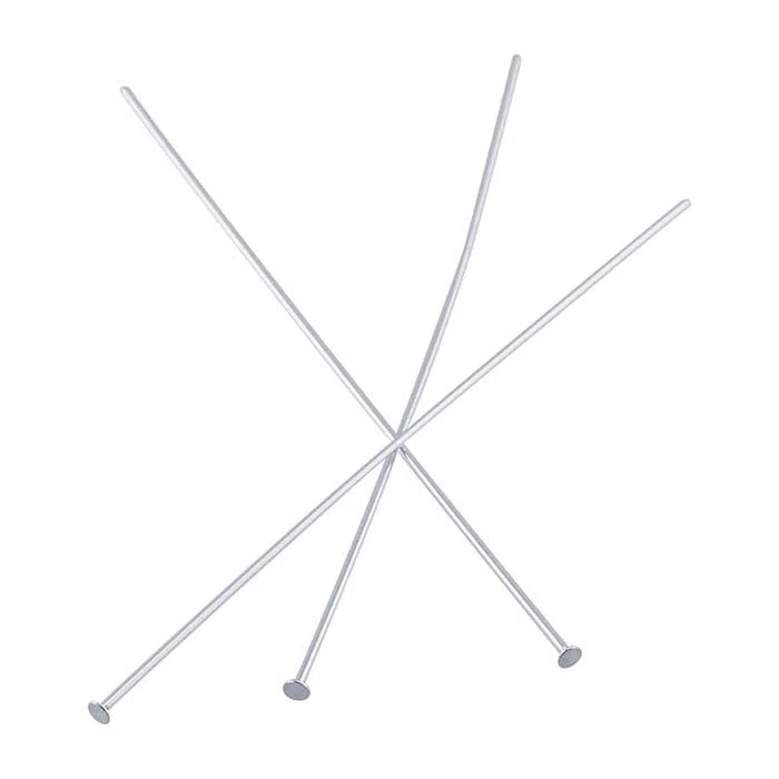 Sterling Silver Flat Head Pin, 0.57mm, 3/4-Hard
