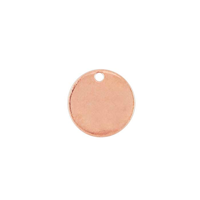 Copper 8.9mm Pre-Annealed Round Tag, 0.81mm, Soft