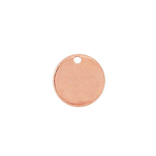 Copper 8.9mm Pre-Annealed Round Tag, 0.81mm, Soft
