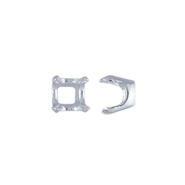 Sterling Silver 5mm Cushion ReadySet™ 4-Prong Setting