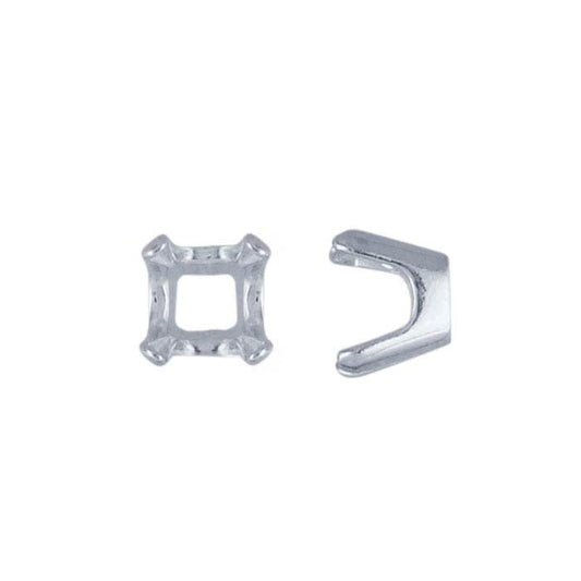 Sterling Silver 6mm Cushion ReadySet™ 4-Prong Setting