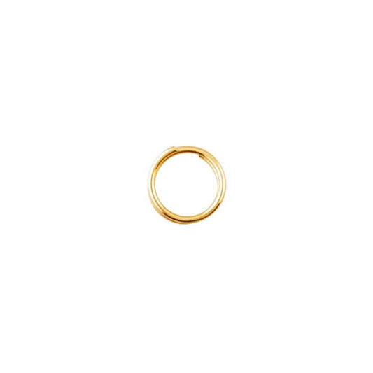 14K Yellow Gold 4.4mm Round Lightweight Split Ring