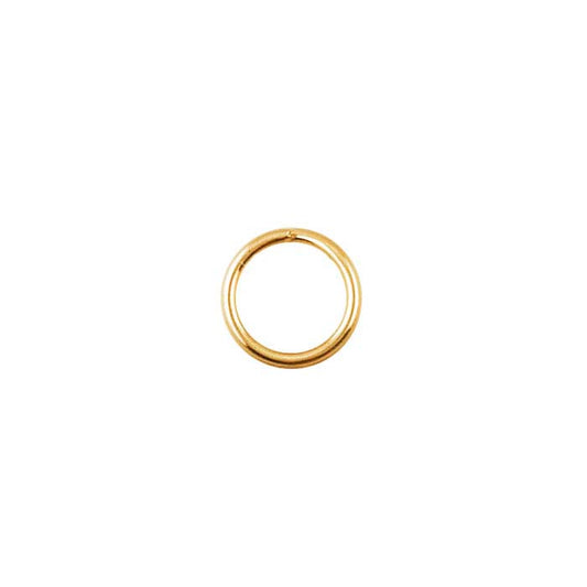 14K Yellow Gold 5mm Round Lightweight Split Ring