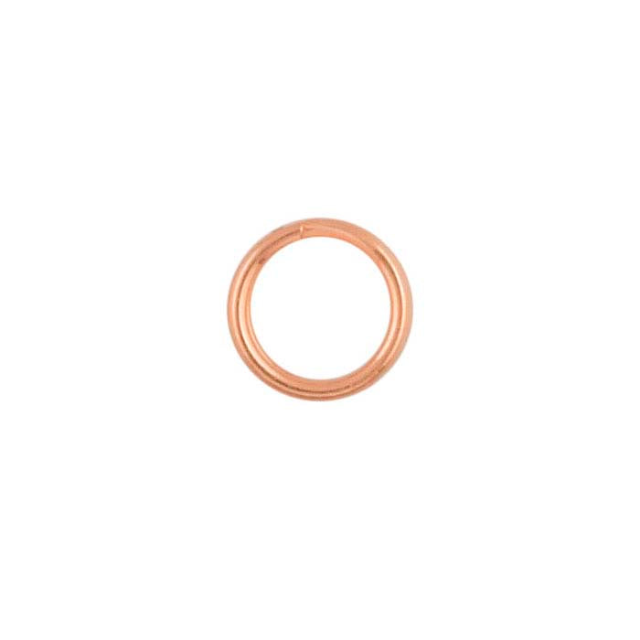 14K Rose Gold Round Lightweight Split Ring