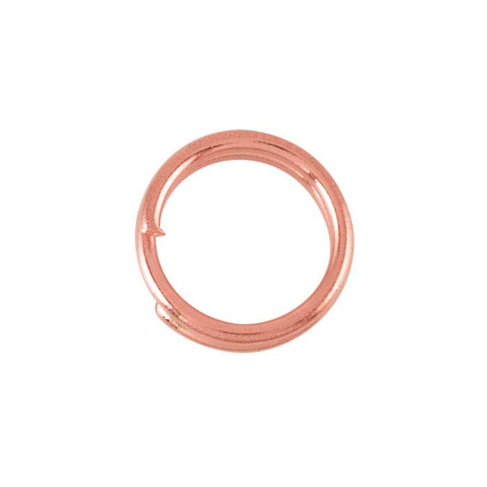 14K Rose Gold Round Lightweight Split Ring