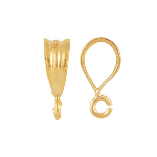 12/20 Yellow Gold-Filled Corrugated Bail with Open Ring