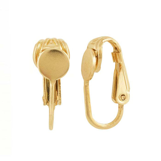 12/20 Yellow Gold-Filled Ear Clip with Flat Pad
