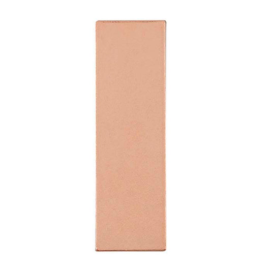 Copper 31.8 x 9.6mm Rectangle Stamping, 0.81mm, 1/2-Hard