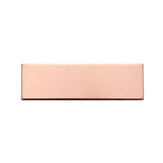 14/20 Rose Gold-Filled 31.8 x 9.5mm Rectangle Stamping, 0.81mm, Hard