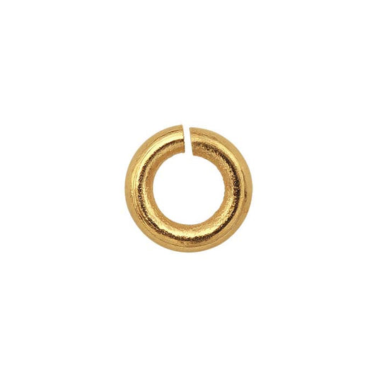 14K Gult Guld 2mm ID Rund Hoppring
